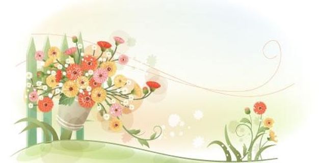 韩国植物装饰边框矢量图37