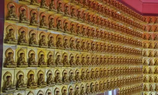千尊佛墙图片