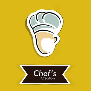 卡通厨师背景边框