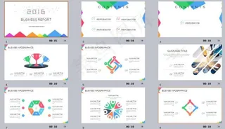 2016多彩展示汇报PPT模板