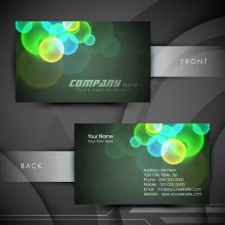 高档大气精致简洁名片设计模板