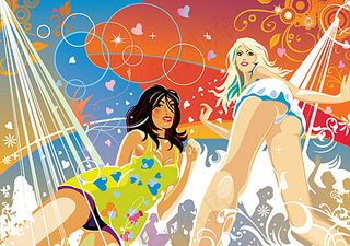 矢量潮流女性图片