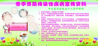 春季预防疾病宣传展板