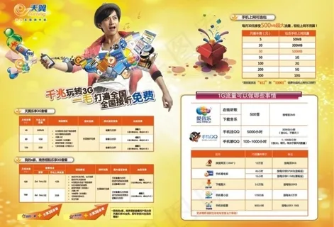 电信天翼3g资费图片