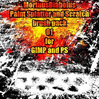 高清晰颜料飞溅和刮擦PS笔刷——0...