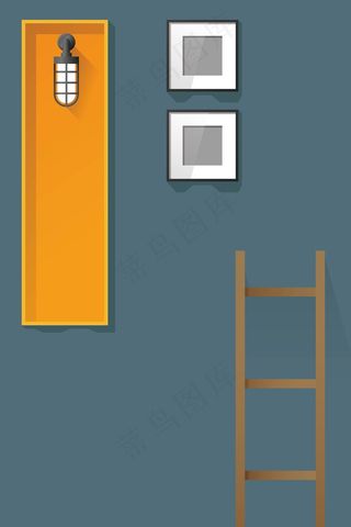 矢量家居家装室内装饰画背景设计