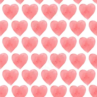 水彩心形素材图案 水彩心形素材图案