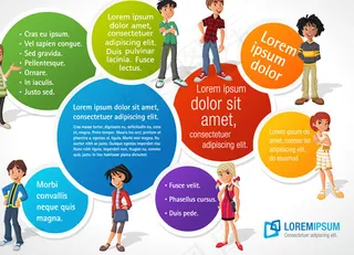 卡通人物矢量素材商务1