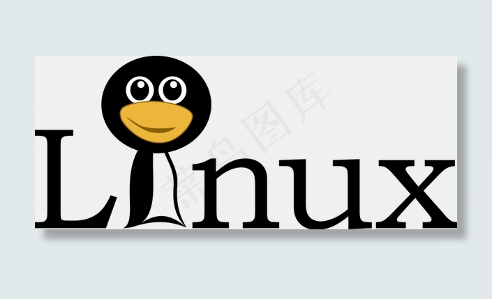 Linux文本和滑稽的晚礼服的脸