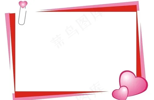 爱心信纸图片