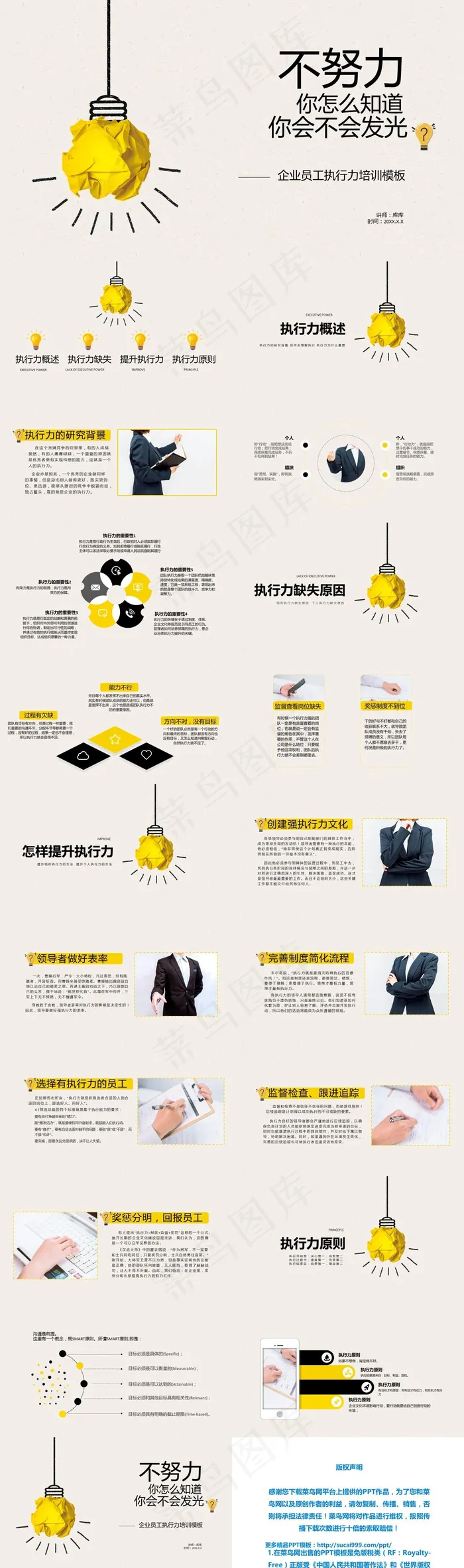 创意简约企业员工执行力培训PPT模板创意简约企业员工执行力培