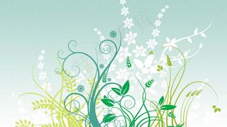 花卉藤蔓花纹笔刷,植物花纹笔刷花