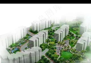 小区景观规划图片
