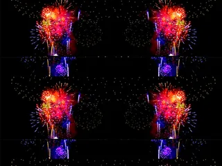 超高清喜庆节日烟花礼花视频素材