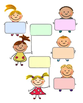 可爱的孩子海报矢量素材eps,ai矢量模版下载