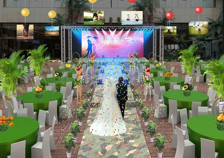 环保灯光婚礼场景效果图