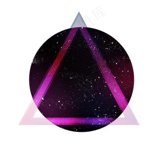 淘宝天猫主图抽象几何科技边框元素p...