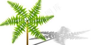 树叶风车背景图片