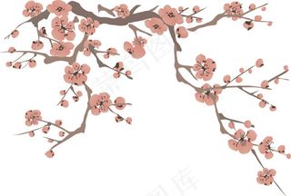 梅花矢量素材