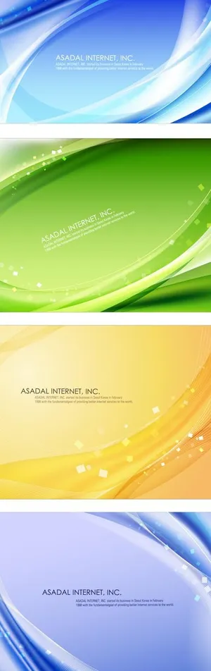 四色炫彩科技背景矢量素材