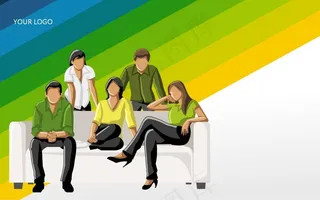 团队合作商务会议PPT模板