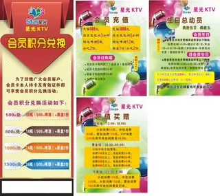 KTV会员积分兑换导视牌