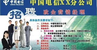 电信招聘图片