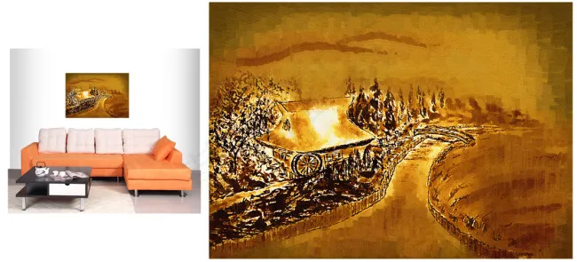 沙发背景墙无框画(6496X2953(DPI:300))psd模版下载