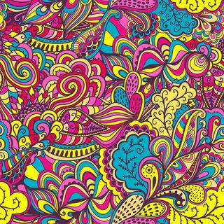 向量的无缝纹理与摘要花没完没了的背...