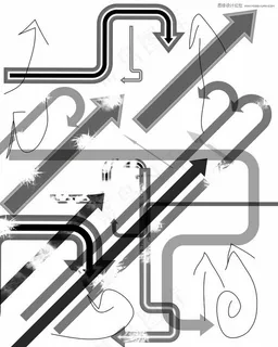 创意的箭头PS笔刷