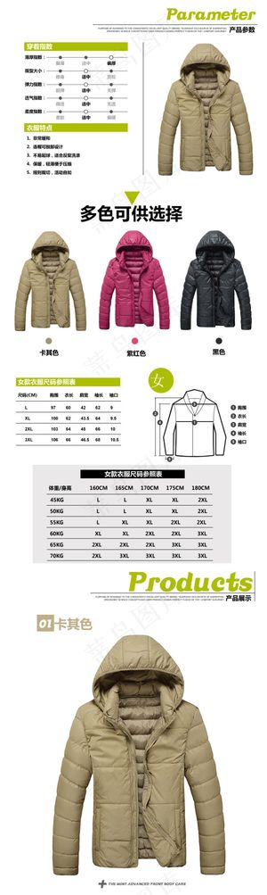 淘宝运动服详情页模板