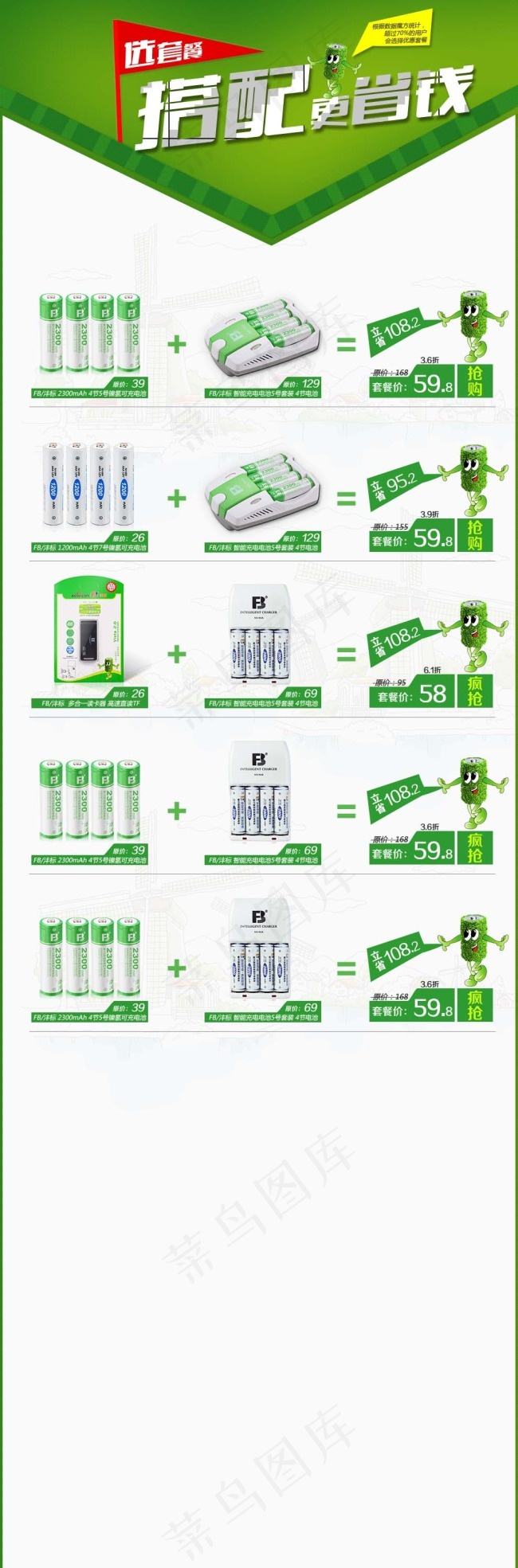 淘宝关联营销套餐搭配模板