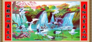 中堂风景画图片