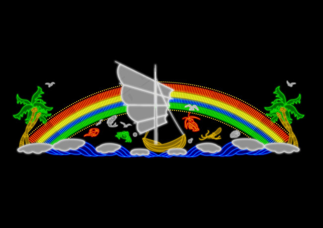 休闲俱乐部霓虹灯设计