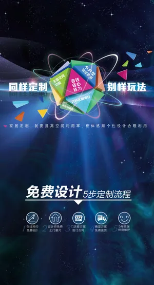 灯箱 定制流程 定制家居 免费设计海报