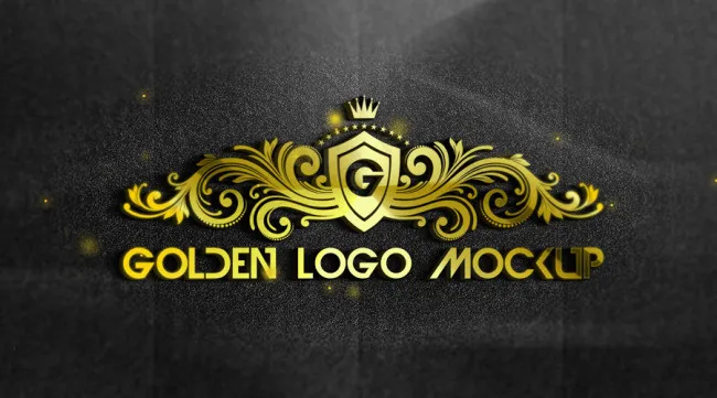LOGO贴图发光字效果psd模版下载