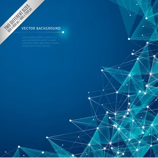时尚蓝色线条科技背景矢量图素材