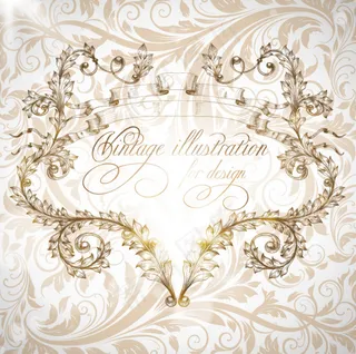 欧式花纹底纹背景矢量素材