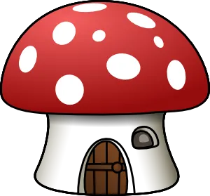 蘑菇房子剪贴画