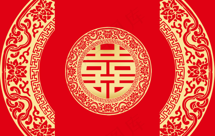 婚礼背景psd模版下载