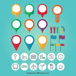 地图针彩色设置