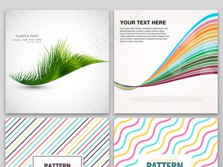 创意抽象几何设计素材AI可编辑线条...