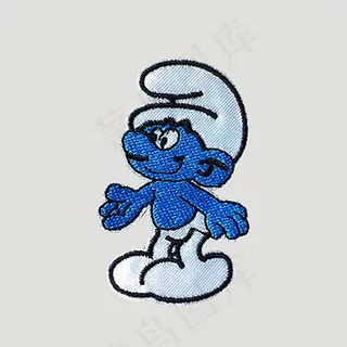 位图 贴布 卡通形象 蓝精灵 免费...