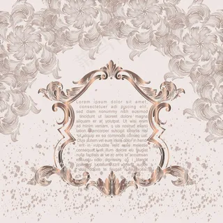 欧式复古花纹矢量图