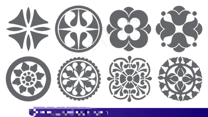 花纹图案矢量图素材ai矢量模版下载
