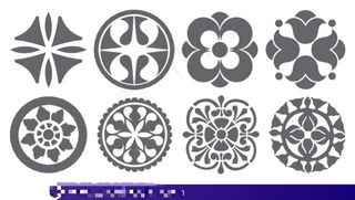 花纹图案矢量图素材