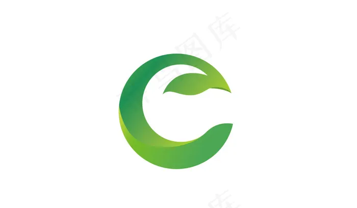 树叶圆形logoai矢量模版下载