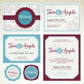 花纹背景贺卡模板图片