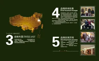 杂志版式绿色调设计