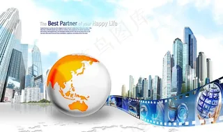 焦距城市发展海报图片